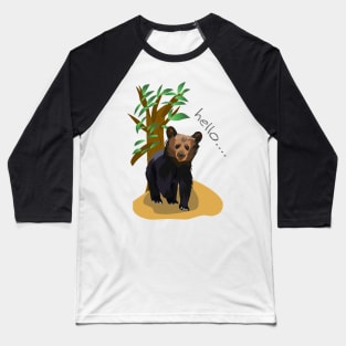 Little bear in vector illustration Baseball T-Shirt